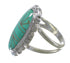 Turquoise Inlay Southwest Authentic Sterling Silver Ring Size 6-1/4 AX94283