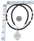 Multicolor Inlay Sterling Silver Southwest Bead Necklace Set RX94142