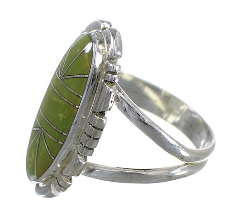 Turquoise Genuine Sterling Silver Southwestern Ring Size 5-3/4 AX94294