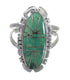 Turquoise Silver Jewelry Southwestern Ring Size 5-1/4 AX94298