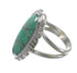 Turquoise Inlay Silver Jewelry Ring Size 6 AX94301