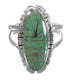 Southwest Silver Turquoise Jewelry Ring Size 7 AX94308