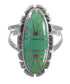 Southwest Silver Turquoise Inlay Ring Size 6-1/4 AX94315