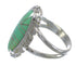 Southwest Silver Turquoise Inlay Ring Size 6-1/4 AX94315