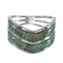 Southwest Silver Jewelry Turquoise Ring Size 6-1/2 AX94335