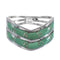 Silver Southwestern Jewelry Turquoise Ring Size 7-1/2 AX94342