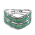 Silver Southwestern Jewelry Turquoise Ring Size 7-1/2 AX94342