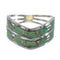 Genuine Sterling Silver Turquoise Jewelry Ring Size 4-1/2 AX94349