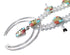 Multicolor Inlay Sterling Silver Squash Blossom Necklace Set AX94364