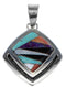 Silver Multicolor Southwestern Pendant YX95078
