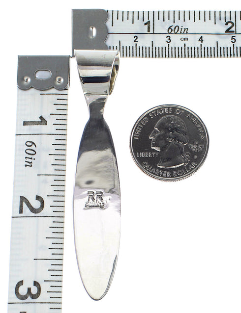 Silver And Multicolor Southwest Pendant YX94735