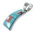 Authentic Sterling Silver And Multicolor Southwestern Pendant YX94742