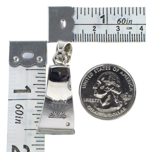 Authentic Sterling Silver And Multicolor Southwestern Pendant YX94742
