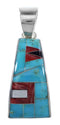 Multicolor Silver Southwestern Pendant YX94744