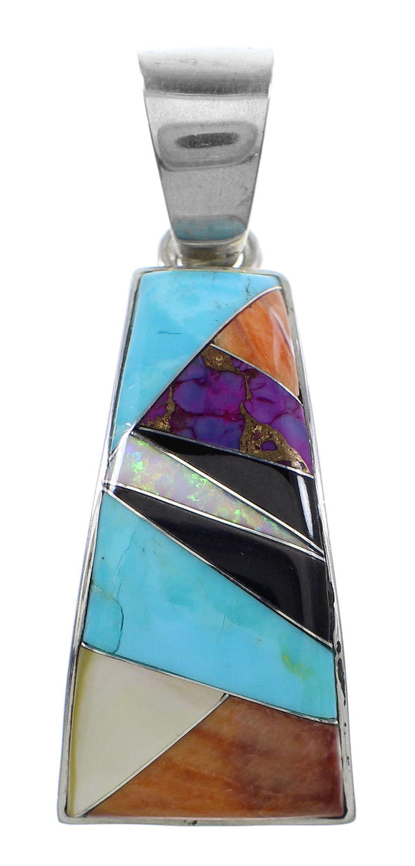 Multicolor Sterling Silver Southwest Pendant YX94745
