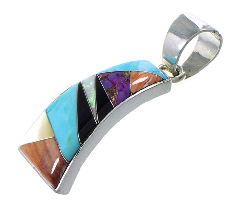 Multicolor Sterling Silver Southwest Pendant YX94745