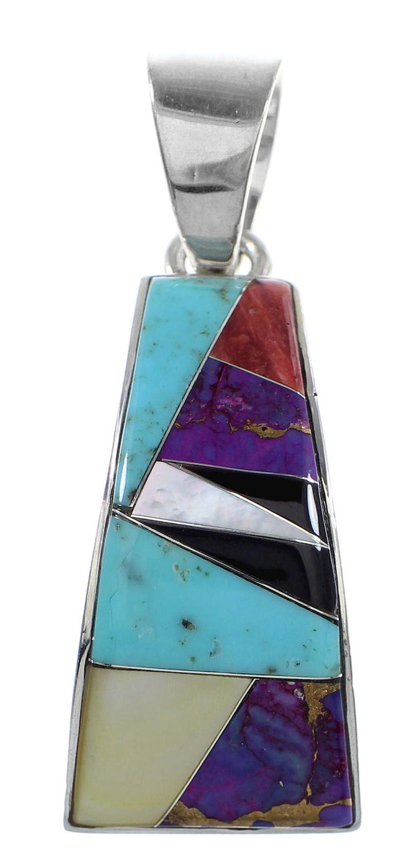 Multicolor Sterling Silver Southwestern Pendant YX94746