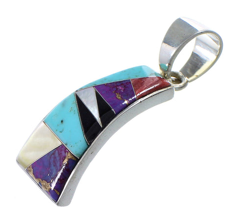 Multicolor Sterling Silver Southwestern Pendant YX94746