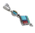 Sterling Silver Multicolor Southwest Jewelry Pendant RX95677
