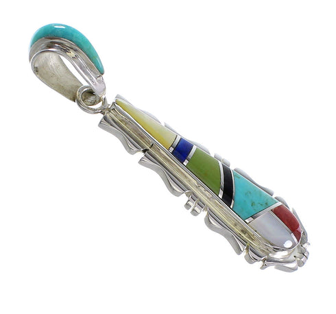 Genuine Sterling Silver Multicolor Pendant RX95685