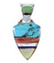 Multicolor Sterling Silver Southwest Pendant AX94484