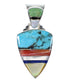 Multicolor Sterling Silver Southwest Pendant AX94484