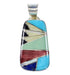 Sterling Silver Southwest Multicolor Inlay Pendant AX94494
