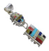 Multicolor Southwestern Jewelry Sterling Silver Pendant AX94508