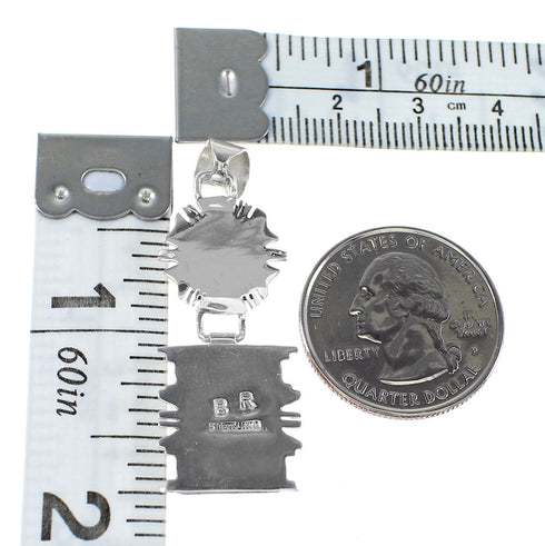 Multicolor Southwestern Jewelry Sterling Silver Pendant AX94508