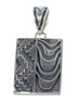 Multicolor Inlay Sterling Silver Reversible Pendant AX94573