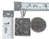 Multicolor Inlay Sterling Silver Reversible Pendant AX94573