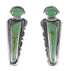 Turquoise Inlay Sterling Silver Post Earrings AX94977