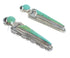 Turquoise Inlay Genuine Sterling Silver Post Earrings AX94978