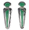 Turquoise Inlay Authentic Sterling Silver Post Earrings AX94981