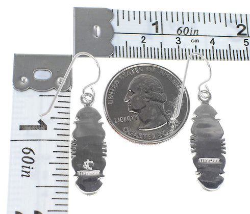 Southwest Silver Multicolor Hook Dangle Earrings YX94630