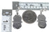 Silver Jewelry Southwest Multicolor Post Dangle Earrings AX94696