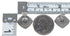 Southwest Genuine Sterling Silver Multicolor Post Earrings AX94713