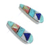 Sterling Silver Multicolor Southwest Jewelry Post Earrings RX94831
