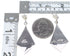 Southwestern Turquoise Inlay Sterling Silver Post Dangle Earrings AX94967