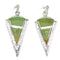 Silver Turquoise Southwestern Post Dangle Earrings AX94974