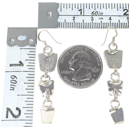 Sterling Silver Multicolor Jewelry Hook Dangle Earrings RX95153