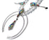 Multicolor Inlay Sterling Silver Squash Blossom Necklace Set AX94408