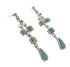 Turquoise Sterling Silver Southwest Post Dangle Earrings AX95171