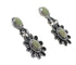 Turquoise Sterling Silver Flower Southwestern Post Dangle Earrings AX95179