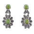 Turquoise Southwestern Sterling Silver Jewelry Flower Post Dangle Earrings AX95189