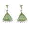 Sterling Silver Turquoise Inlay Post Dangle Earrings AX95580