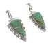 Sterling Silver Turquoise Southwest Arrowhead And Waterwave Post Dangle Earrings AX95594
