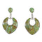 Southwestern Turquoise Genuine Sterling Silver Jewelry Post Dangle Earrings AX95608