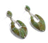 Southwestern Turquoise Genuine Sterling Silver Jewelry Post Dangle Earrings AX95608