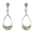 Silver Southwest Turquoise Jewelry Post Dangle Earrings AX95613